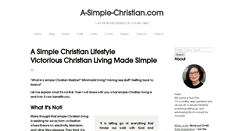 Desktop Screenshot of a-simple-christian.com